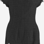 TOP OFF-SHOULDER CON ORLO SFILACCIATO MAT02T101 1 MATIERES FECALES 