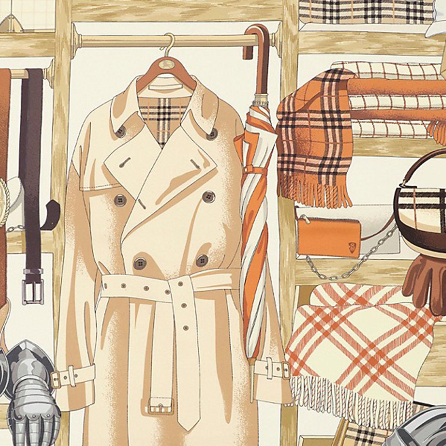 FOULARD IN SETA Wardrobe 8125643 PUMPKINORANGE BURBERRY 