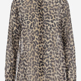 CAMICIA IN SETA CON MOTIVO LEOPADRATA 54406892 12111 ASPESI 