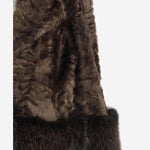 CAPPOTTO IN PELLICCIA SINTETICA CON DETTAGLI IN CONTRASTO EF71 PER005 UNCOMMON 