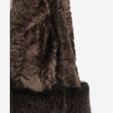 CAPPOTTO IN PELLICCIA SINTETICA CON DETTAGLI IN CONTRASTO EF71 PER005 UNCOMMON 