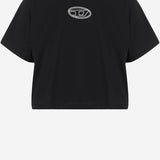 T-SHIRT TIXAN IN COTONE CON LOGO J02428 00YI9K900 DIESEL KIDS 