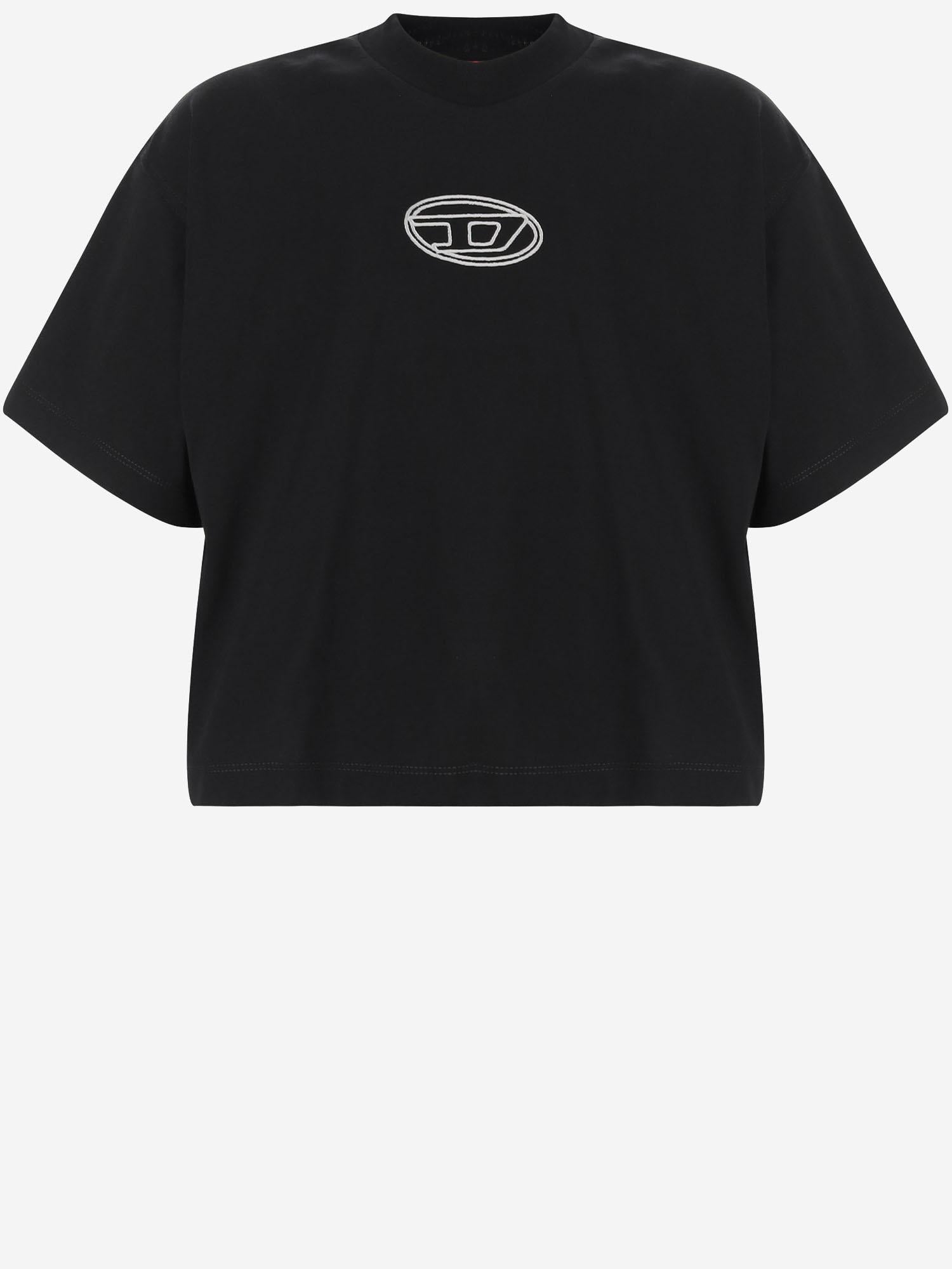 T-SHIRT TIXAN IN COTONE CON LOGO J02428 00YI9K900 DIESEL KIDS 