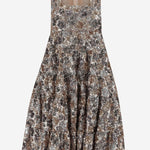 ABITO CON PATTERN FLOREALE DI PAILLETTES H103 5237M915 N 21 