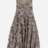 ABITO CON PATTERN FLOREALE DI PAILLETTES H103 5237M915 N 21 