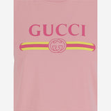 T-SHIRT IN COTONE CON STAMPA LOGO 838011 XJHG55033 GUCCI 