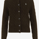 CARDIGAN IN LANA E CASHMERE CON LOGO 211972104 007 POLO RALPH LAUREN 