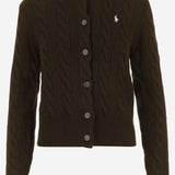 CARDIGAN IN LANA E CASHMERE CON LOGO 211972104 007 POLO RALPH LAUREN 