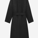 CAPPOTTO LUNGO IN GRAIN DE POUDRE 848512 Y5J401000 SAINT LAURENT 