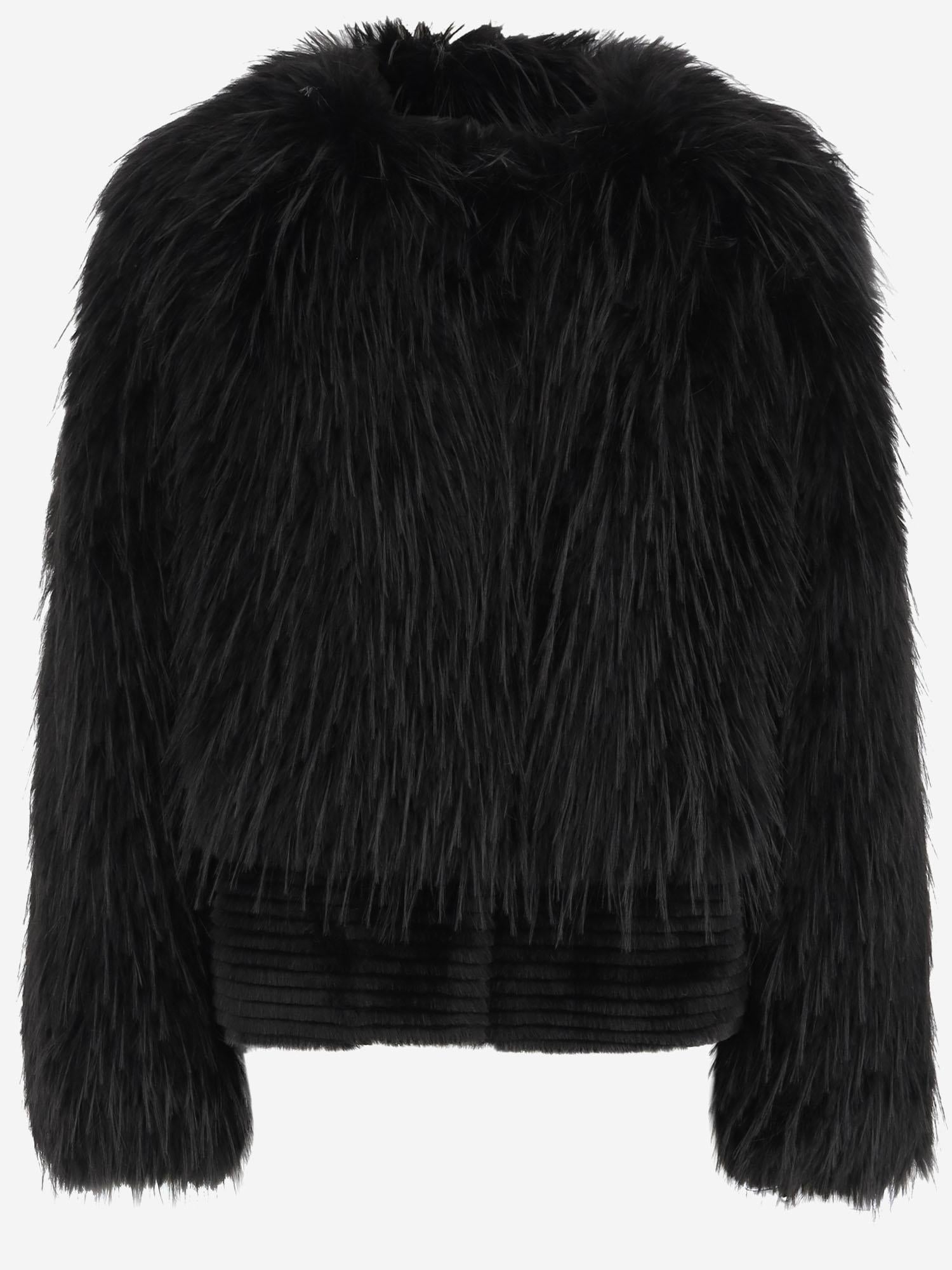 CAPPOTTO IN PELLICCIA SINTETICA EF44 CTL007 UNCOMMON 