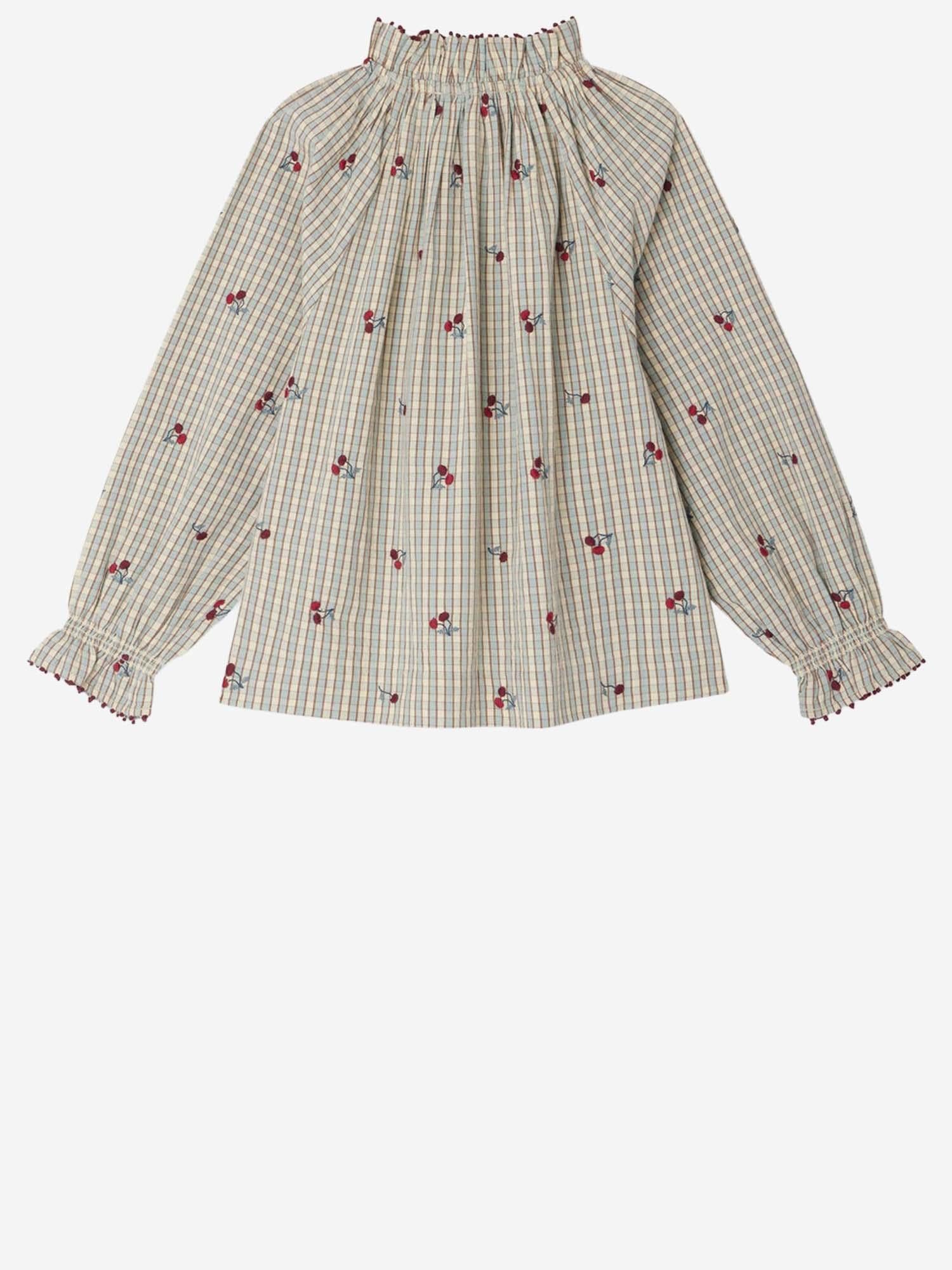 CAMICETTA JORDANA CON VOLANT IN COTONE W05GBLW00016 310A BONPOINT KIDS 