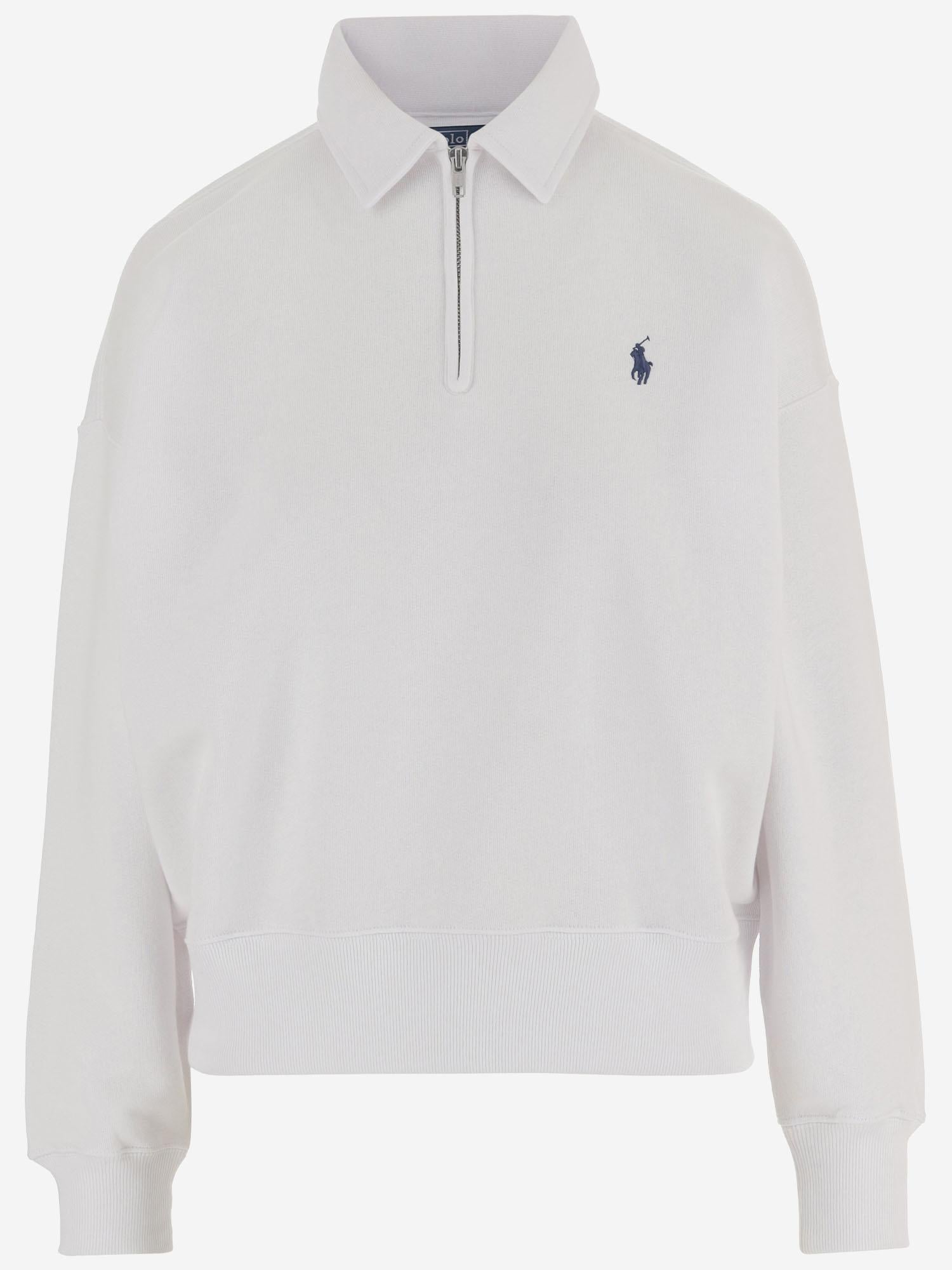 PULLOVER IN MISTO COTONE CON LOGO 211B18685 006 POLO RALPH LAUREN 