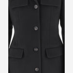 CAPPOTTO MONOPETTO SAGOMATO IN LANA E CASHMERE 13H452 003NERONERO SALVATORE FERRAGAMO 