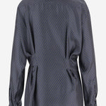 CAMICIA IN SETA CON DRAPPEGGIO FRONTALE 010781 2333509 DRIES VAN NOTEN 