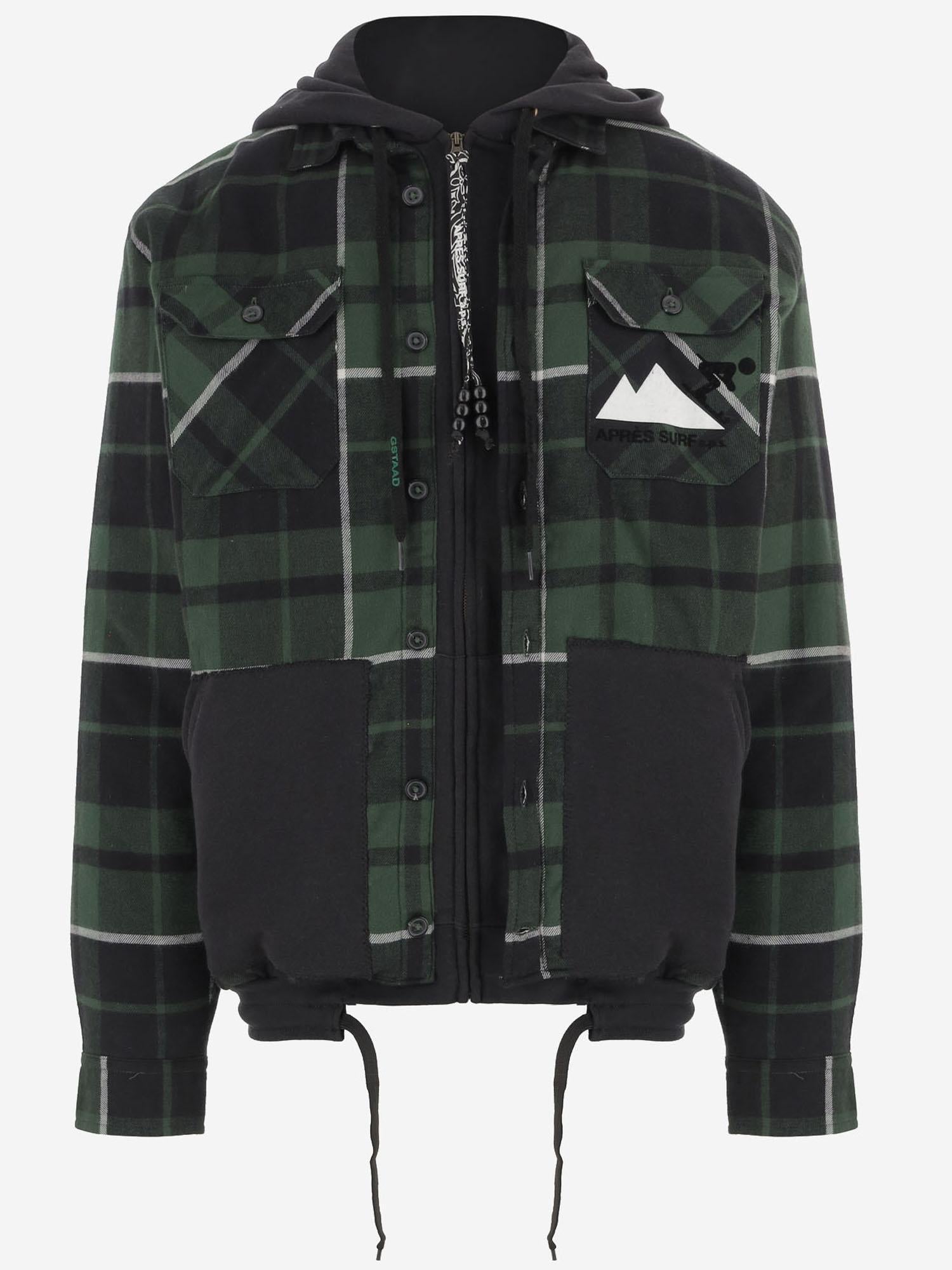 GIACCA IN MISTO COTONE CON STAMPA POSTERIORE 03GUSTAVOVERSHIRT FOREST APRES SURF 