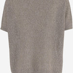 MAGLIA A MANICHE CORTE IN MISTO LINO E COTONE R2Q101 414 BRUNO MANETTI 