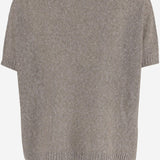 MAGLIA A MANICHE CORTE IN MISTO LINO E COTONE R2Q101 414 BRUNO MANETTI 