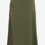 GONNA HEVIRA IN COTONE CON DRAPPEGGIO LATERALE 011116 2603604 DRIES VAN NOTEN 