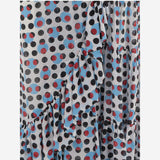 ABITO IN CUPRO A PORTAFOGLIO CON STAMPA A POIS 011062 3016505 DRIES VAN NOTEN 