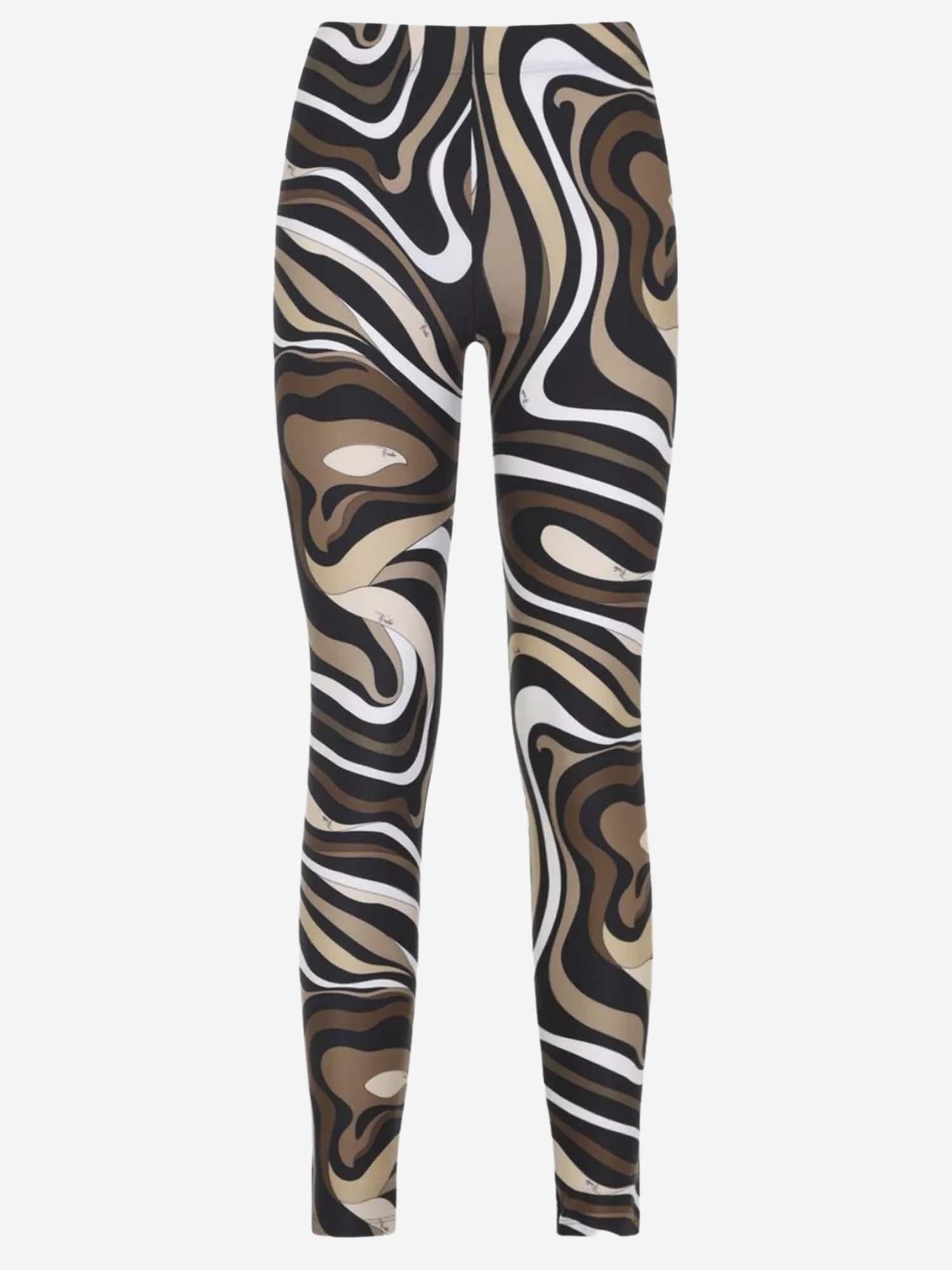 PANTALONI IN NYLON STRETCH CON STAMPA ASTRATTA 5UTT20 5U775066 EMILIO PUCCI 