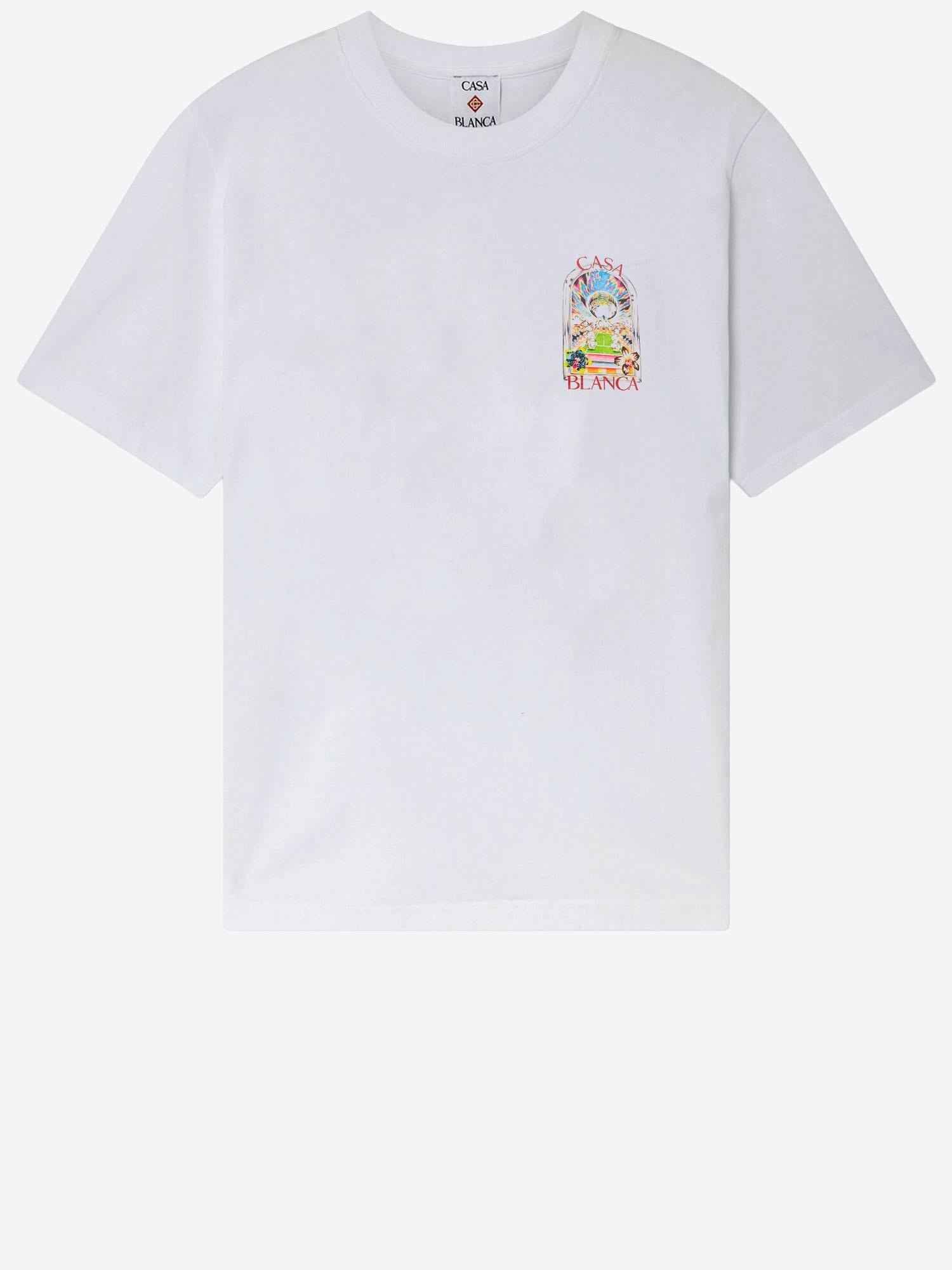 T-SHIRT IN COTONE CON STAMPA MSS26JTS001 15 CASABLANCA 