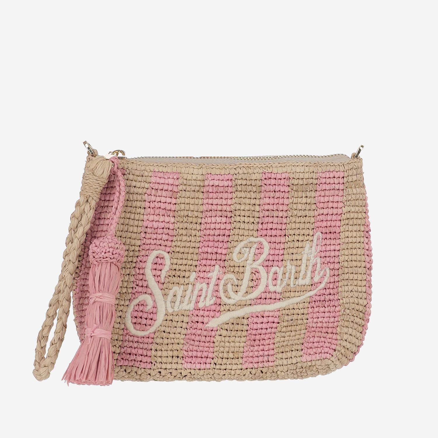 POCHETTE IN RAFIA CON LOGO RAFP001 00198L MC2 SAINT BARTH 