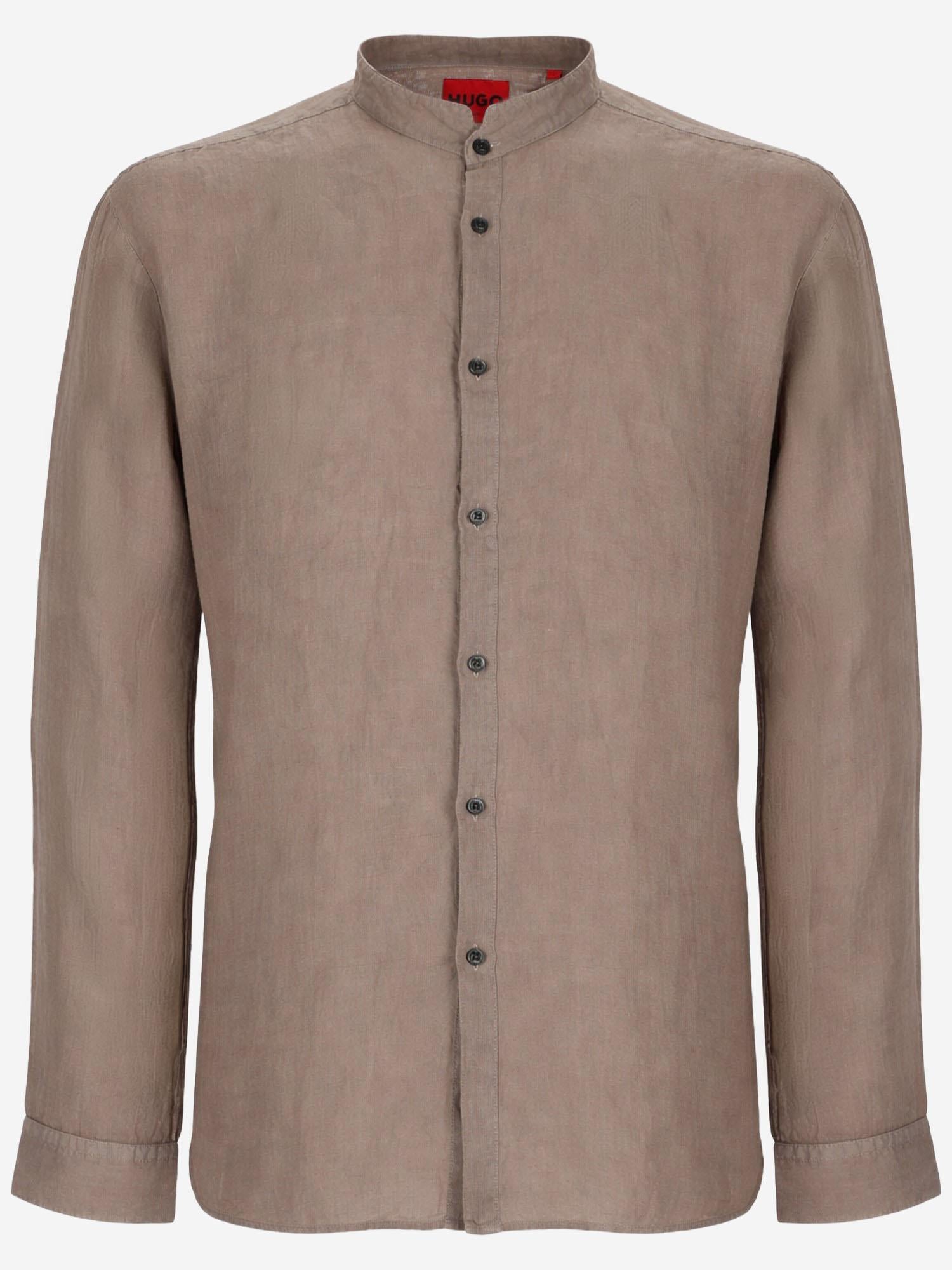 CAMICIA IN LINO 50490740 237 HUGO BOSS 