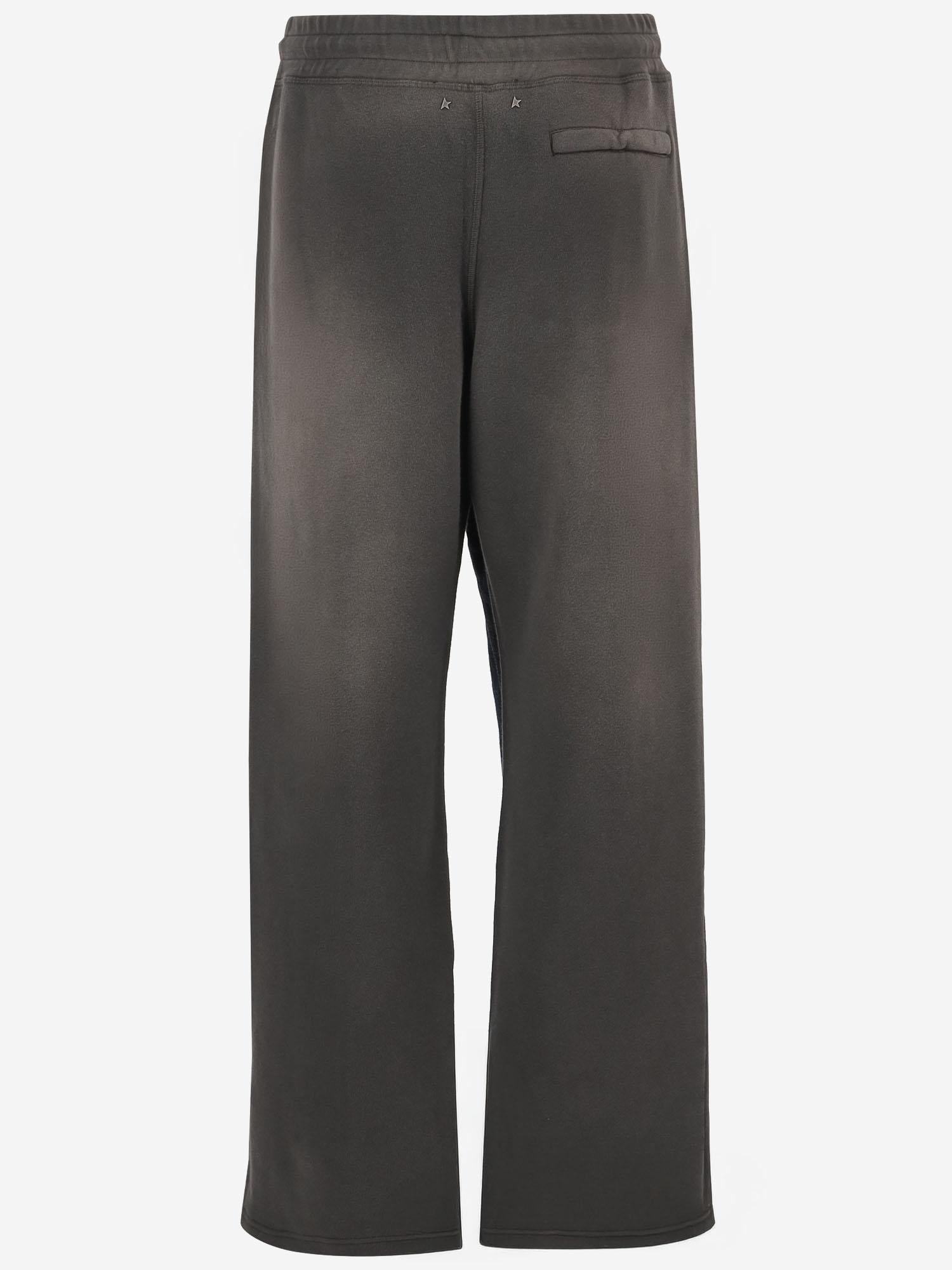 PANTALONI IN COTONE CON LOGO GUP02714 P00251760666 GOLDEN GOOSE 