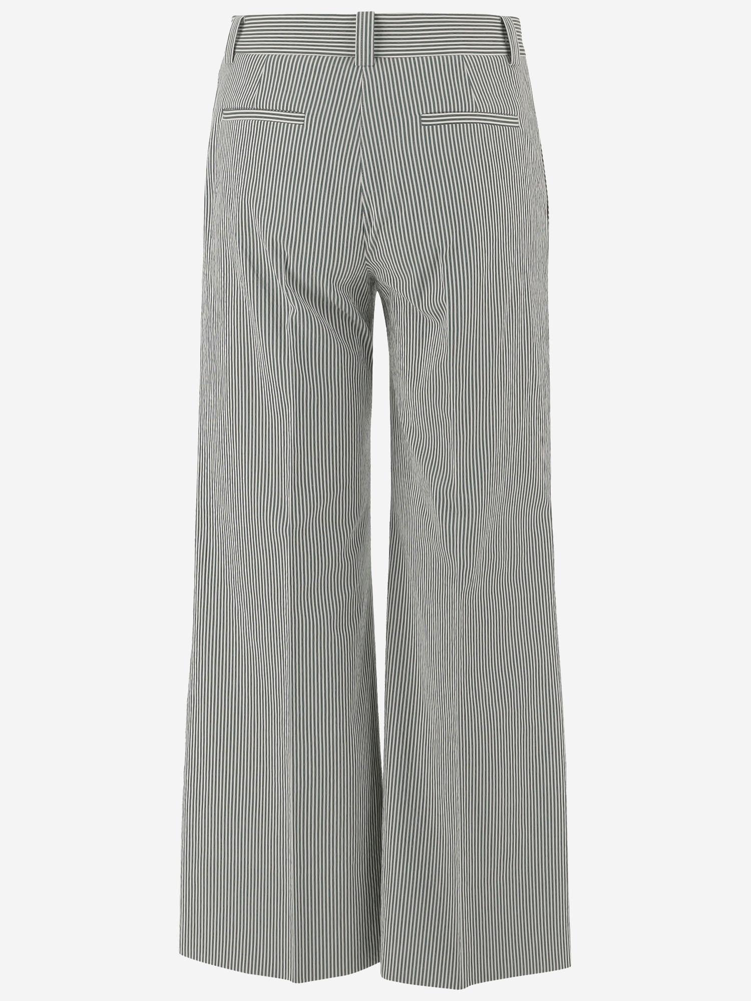PANTALONI IN MISTO COTONE STRETCH A RIGHE MELODYB 506354 QL2 