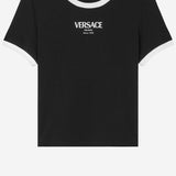 T-SHIRT IN VISCOSA STRETCH 1022656 1A166852B020 VERSACE 