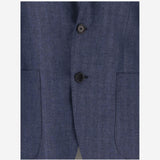 GIACCA MONOPETTO IN LINO GNAPOLI 2655U207 BRIAN DALES 