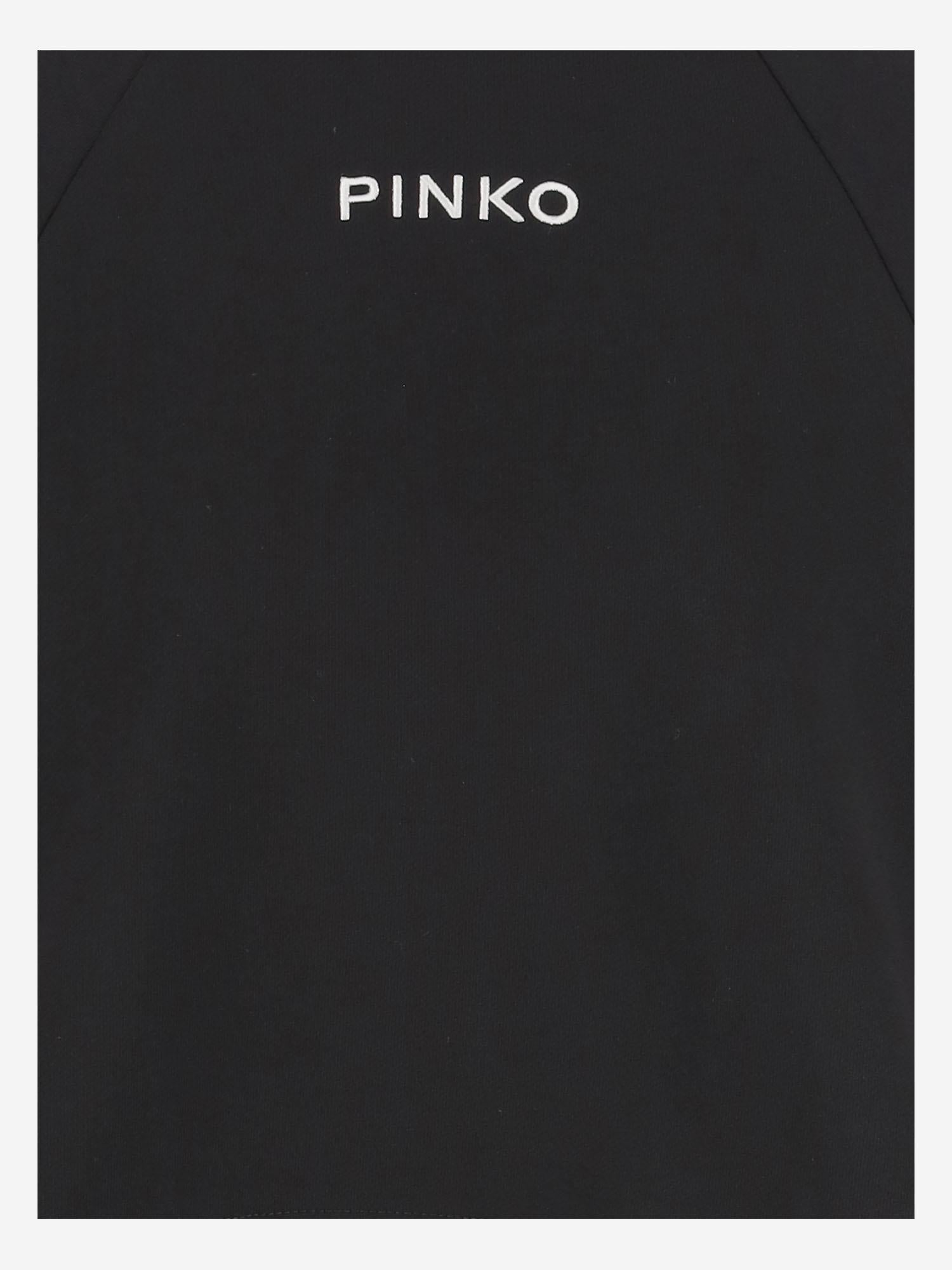 FELPA CROPPED IN COTONE CON LOGO 105726 A2URZ99 PINKO 