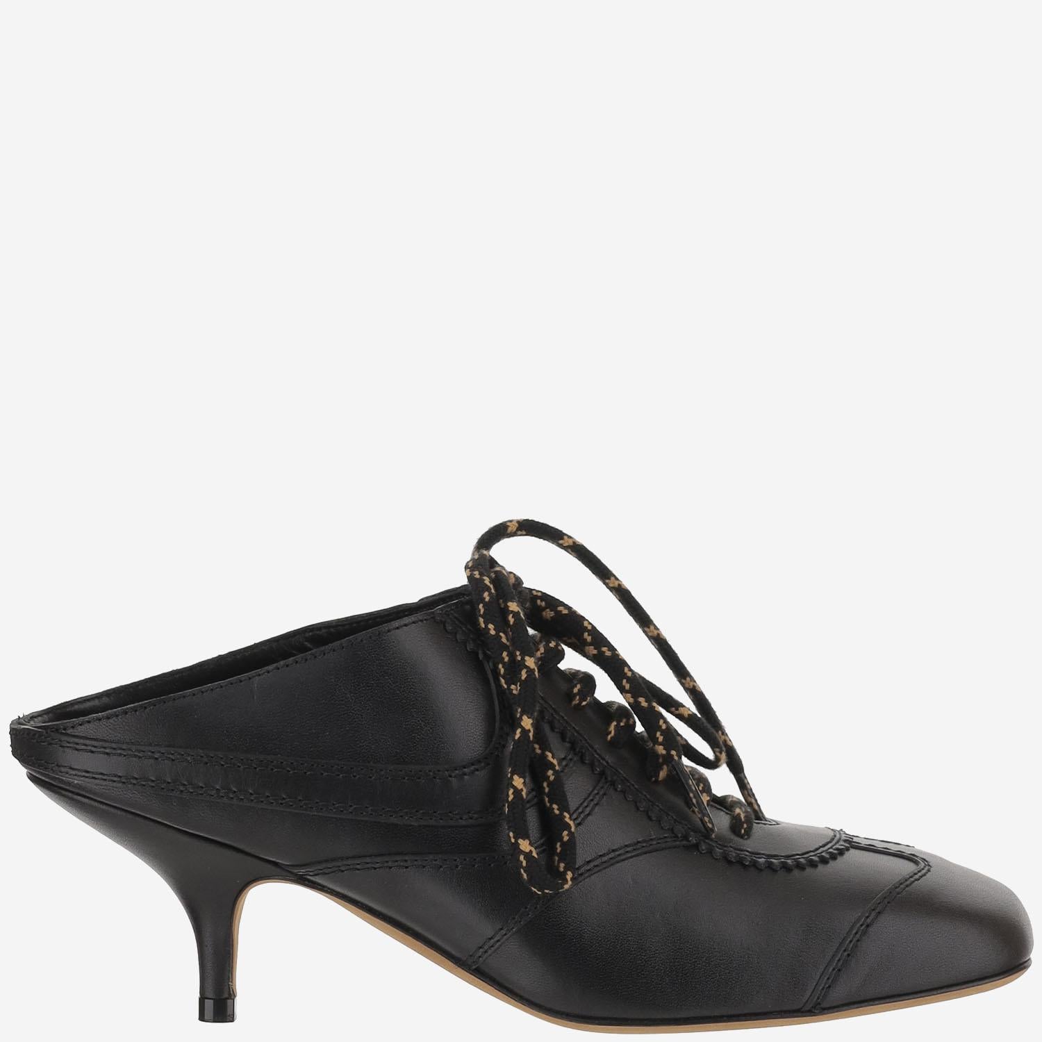 MULES CON TACCO IN PELLE 011740 102900 DRIES VAN NOTEN 