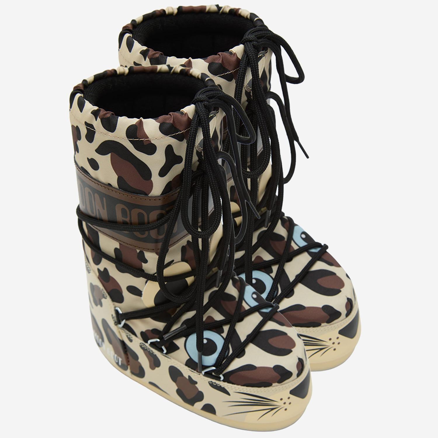 STIVALI ALTI ICON ANIMAL IN NYLON 3400300. V010 MOON BOOT KIDS 