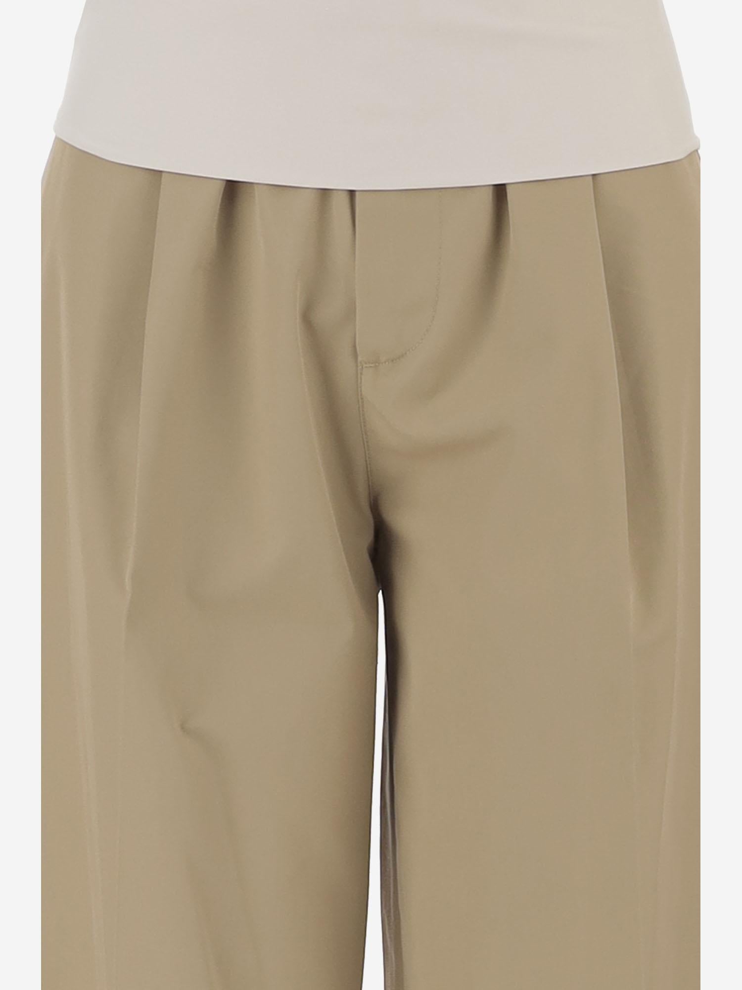 PANTALONI IN COTONE CON VITA ELASTICIZZATA WTR73 FAC050085 DARKPARK 