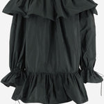 TOP IN SETA CON SCOLLO A BALZE 871287 Y1I023004 SAINT LAURENT 