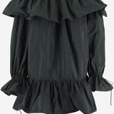 TOP IN SETA CON SCOLLO A BALZE 871287 Y1I023004 SAINT LAURENT 