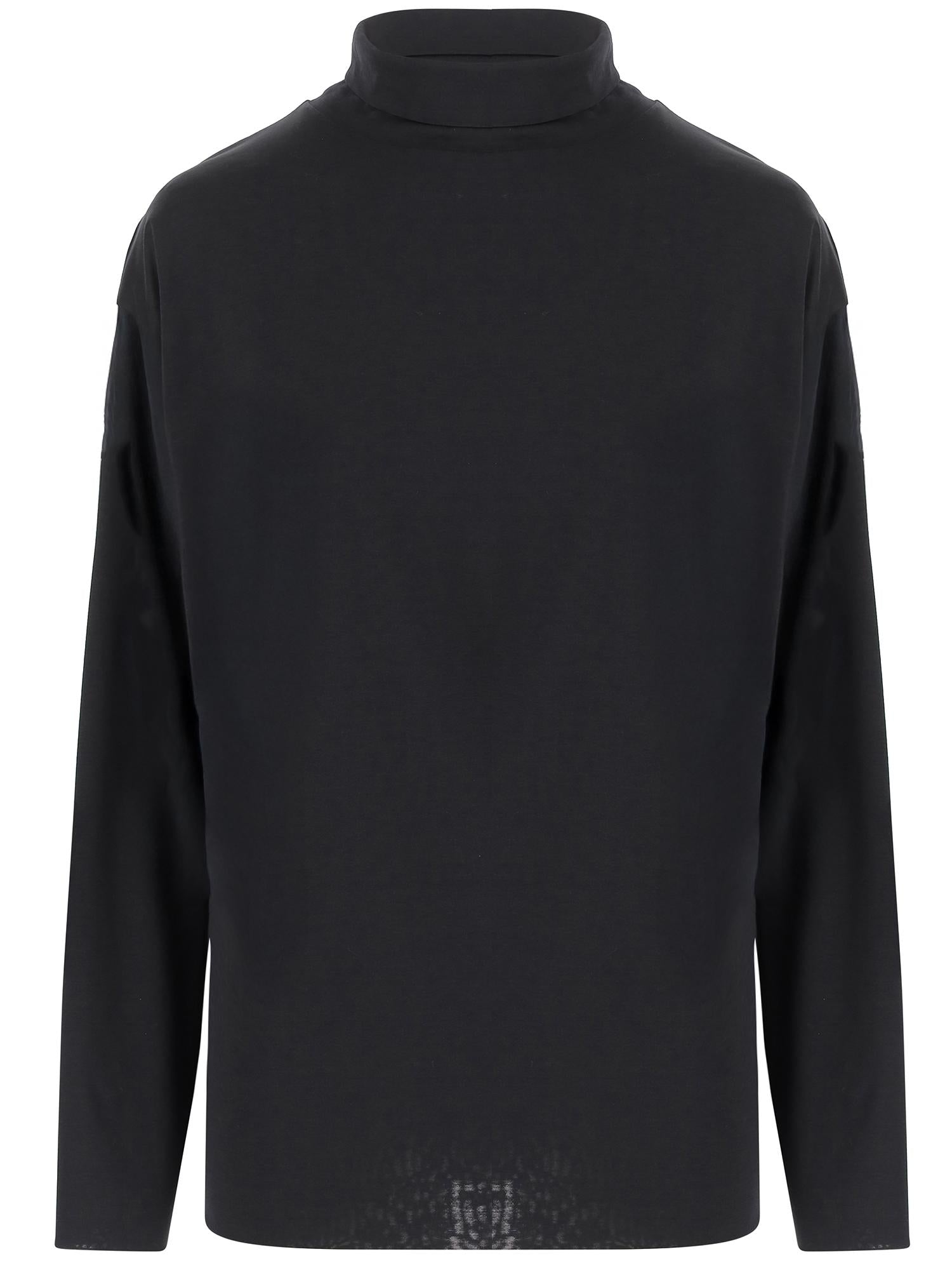 MAGLIA ANAPOLIS IN SETA E COTONE 10452K704 BLK THE ROW 