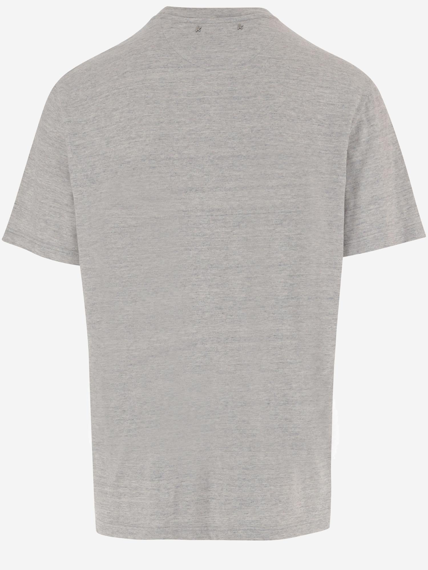 T-SHIRT IN COTONE CON STAMPA GUP01220 P00252360255 GOLDEN GOOSE 