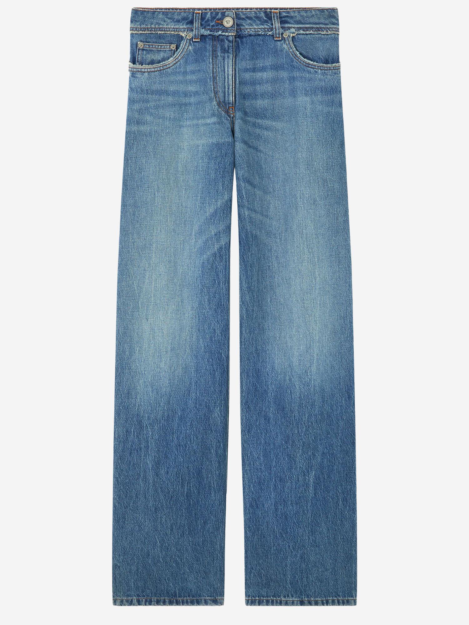 JEANS BOYFRIEND IN COTONE 1023064 1A170461D800 VERSACE 