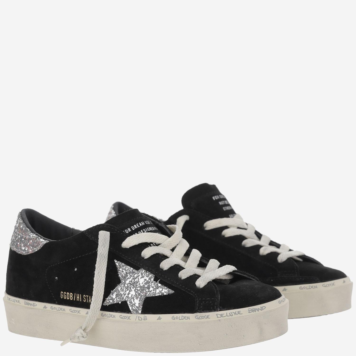 SNEAKERS HI STAR NERE in pelle GWF00118 F00638990179 GOLDEN GOOSE 