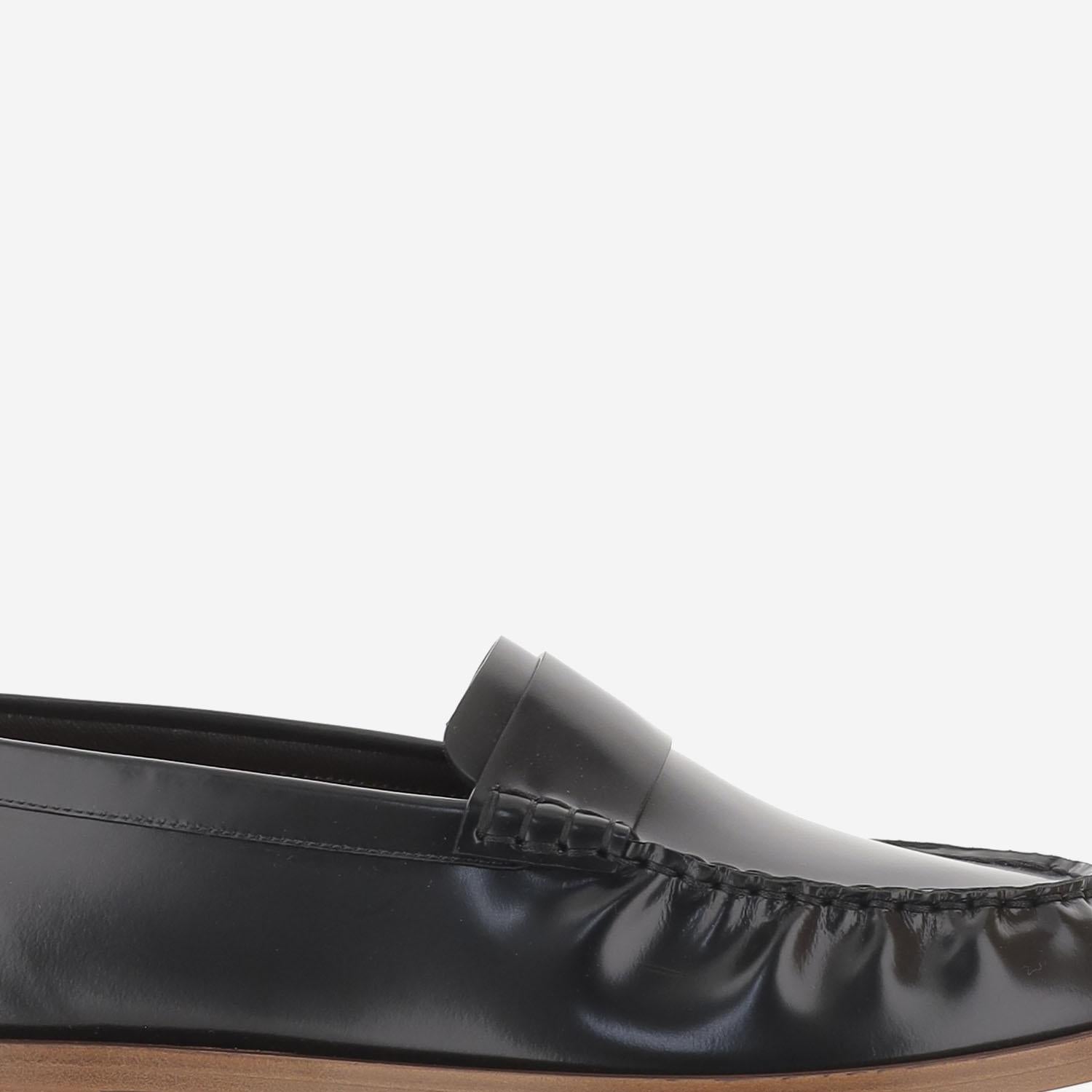 MOCASSINI IN PELLE F1822L60 BLK THE ROW 