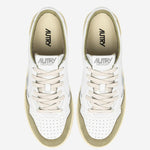 SNEAKERS MEDALIST LOW IN PELLE AULMFT06 SOFLEASUEWHTGREYGN AUTRY 
