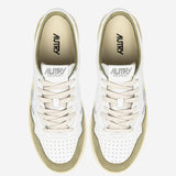 SNEAKERS MEDALIST LOW IN PELLE AULMFT06 SOFLEASUEWHTGREYGN AUTRY 