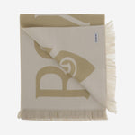 SCIARPA IN LANA CON LOGO 8109562 SAND BURBERRY 