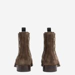 STIVALETTI IN SUEDE CON LOGO 864474 AAGGO2161 GUCCI 