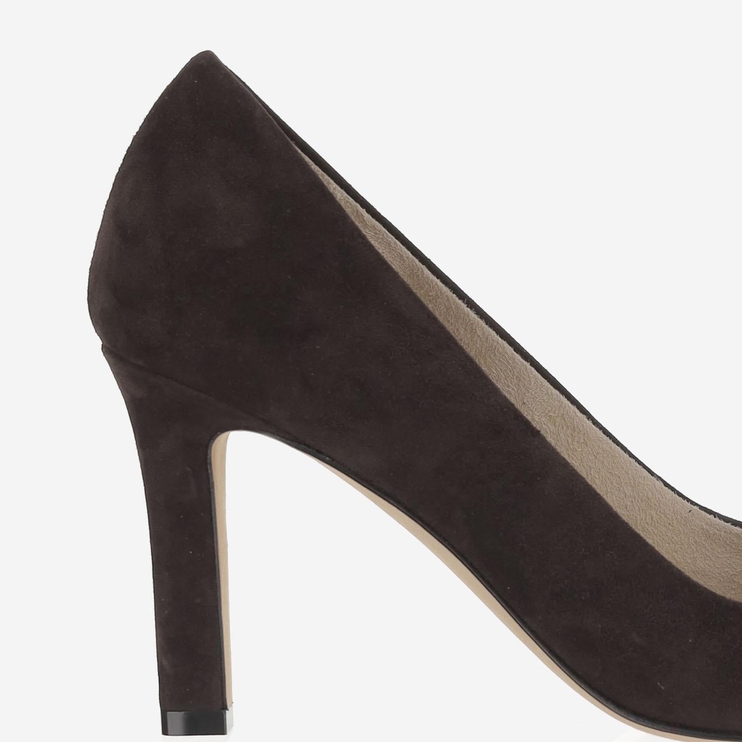 Décolleté Carla 80 in pelle scamosciata F1691L303 LQB THE ROW 