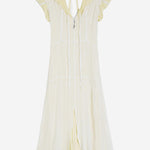 Abito con ruche in georgette di seta J03CT0460 J55081103 JIL SANDER 