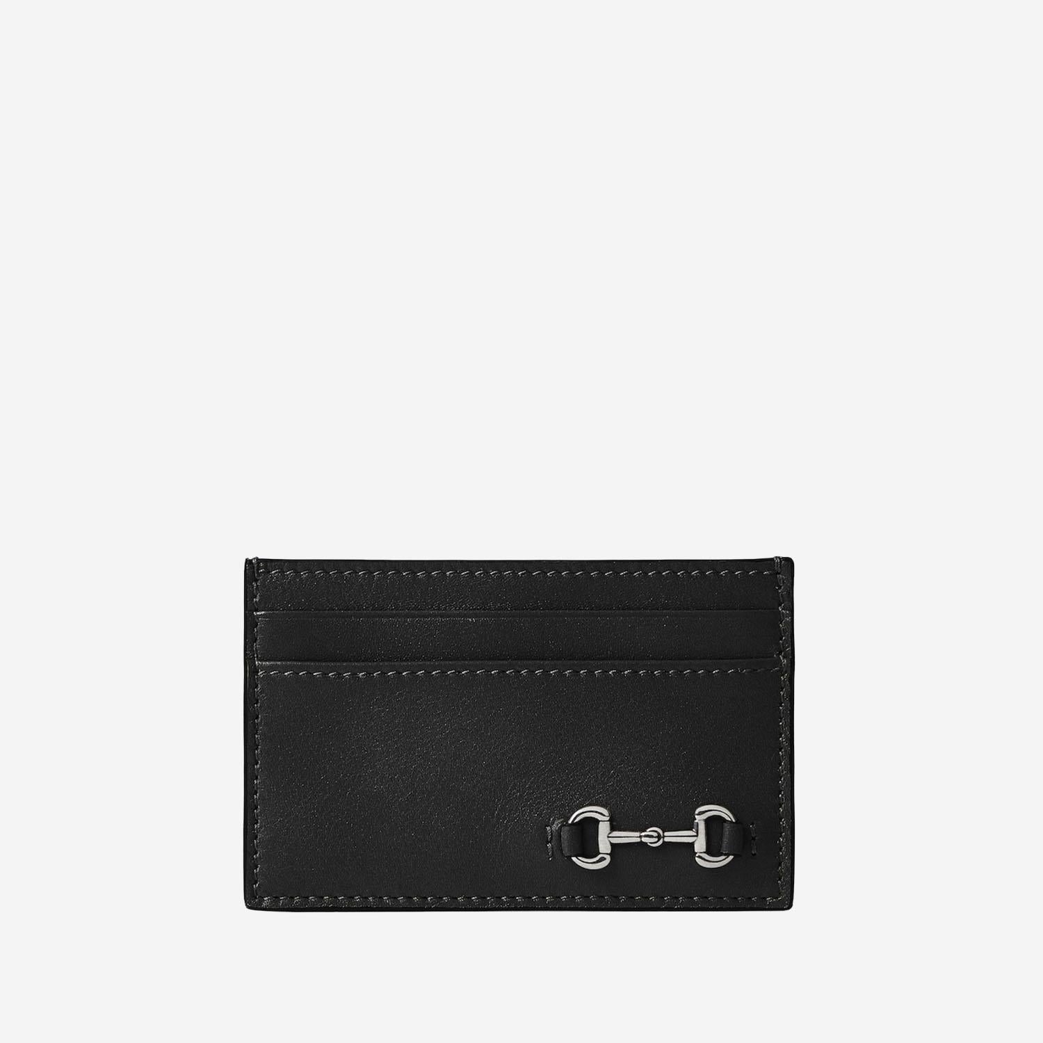 PORTACARTE IN PELLE CON MORSETTO 846952 AAFP11000 GUCCI 