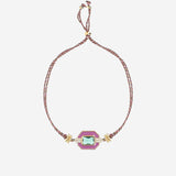 BRACCIALE FUCSIA ART DECO BR368 ORO MYA BAY 